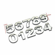 A-Z Alphabet Letters Car Sticker Self Adhesive Auto Badge Emblem 3D Chrome Good - Number 2
