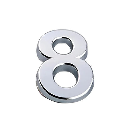 A-Z Alphabet Letters Car Sticker Self Adhesive Auto Badge Emblem 3D Chrome Good - Number 8 V528-LETTER-NUMBER-NUMBER861451
