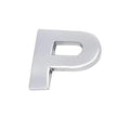 A-Z Alphabet Letters Car Sticker Self Adhesive Auto Badge Emblem 3D Chrome Good - P V528-LETTER-NUMBER-P81107