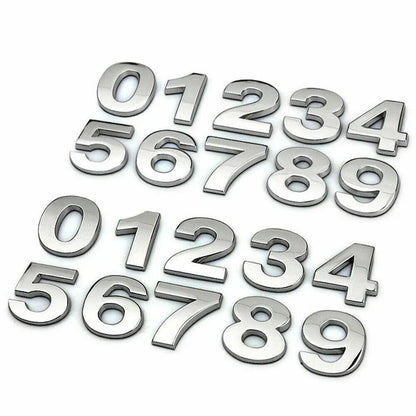 A-Z Alphabet Letters Car Sticker Self Adhesive Auto Badge Emblem 3D Chrome Good - Q V528-LETTER-NUMBER-Q41789