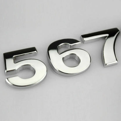 A-Z Alphabet Letters Car Sticker Self Adhesive Auto Badge Emblem 3D Chrome Good - Q V528-LETTER-NUMBER-Q41789
