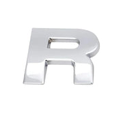 A-Z Alphabet Letters Car Sticker Self Adhesive Auto Badge Emblem 3D Chrome Good - R V528-LETTER-NUMBER-R98121