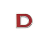 A-Z Alphabet Letters Car Sticker Self Adhesive Auto Badge Emblem 3D Chrome Good - Red D V528-LETTER-NUMBER-REDD43922