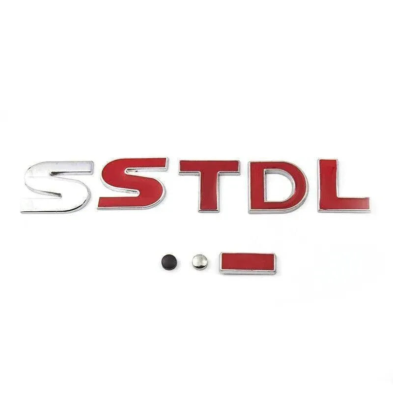 A-Z Alphabet Letters Car Sticker Self Adhesive Auto Badge Emblem 3D Chrome Good - Red D V528-LETTER-NUMBER-REDD43922