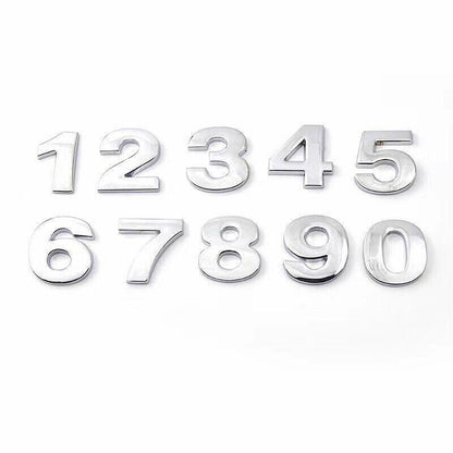 A-Z Alphabet Letters Car Sticker Self Adhesive Auto Badge Emblem 3D Chrome Good - Red L V528-LETTER-NUMBER-REDL10395