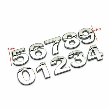 A-Z Alphabet Letters Car Sticker Self Adhesive Auto Badge Emblem 3D Chrome Good - Red L V528-LETTER-NUMBER-REDL10395
