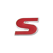 A-Z Alphabet Letters Car Sticker Self Adhesive Auto Badge Emblem 3D Chrome Good - Red S V528-LETTER-NUMBER-REDS28135