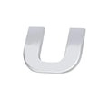 A-Z Alphabet Letters Car Sticker Self Adhesive Auto Badge Emblem 3D Chrome Good - U V528-LETTER-NUMBER-U72130