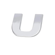 A-Z Alphabet Letters Car Sticker Self Adhesive Auto Badge Emblem 3D Chrome Good - U V528-LETTER-NUMBER-U72130