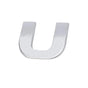 A-Z Alphabet Letters Car Sticker Self Adhesive Auto Badge Emblem 3D Chrome Good - U V528-LETTER-NUMBER-U72130