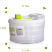 Large Salad Spinner 3L Vegetable Washer Dryer Bowl for Lettuce Spinach Broccoli V528-LETTUCEWASHER-423332