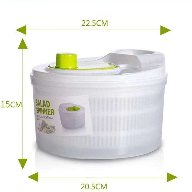 Large Salad Spinner 3L Vegetable Washer Dryer Bowl for Lettuce Spinach Broccoli V528-LETTUCEWASHER-423332