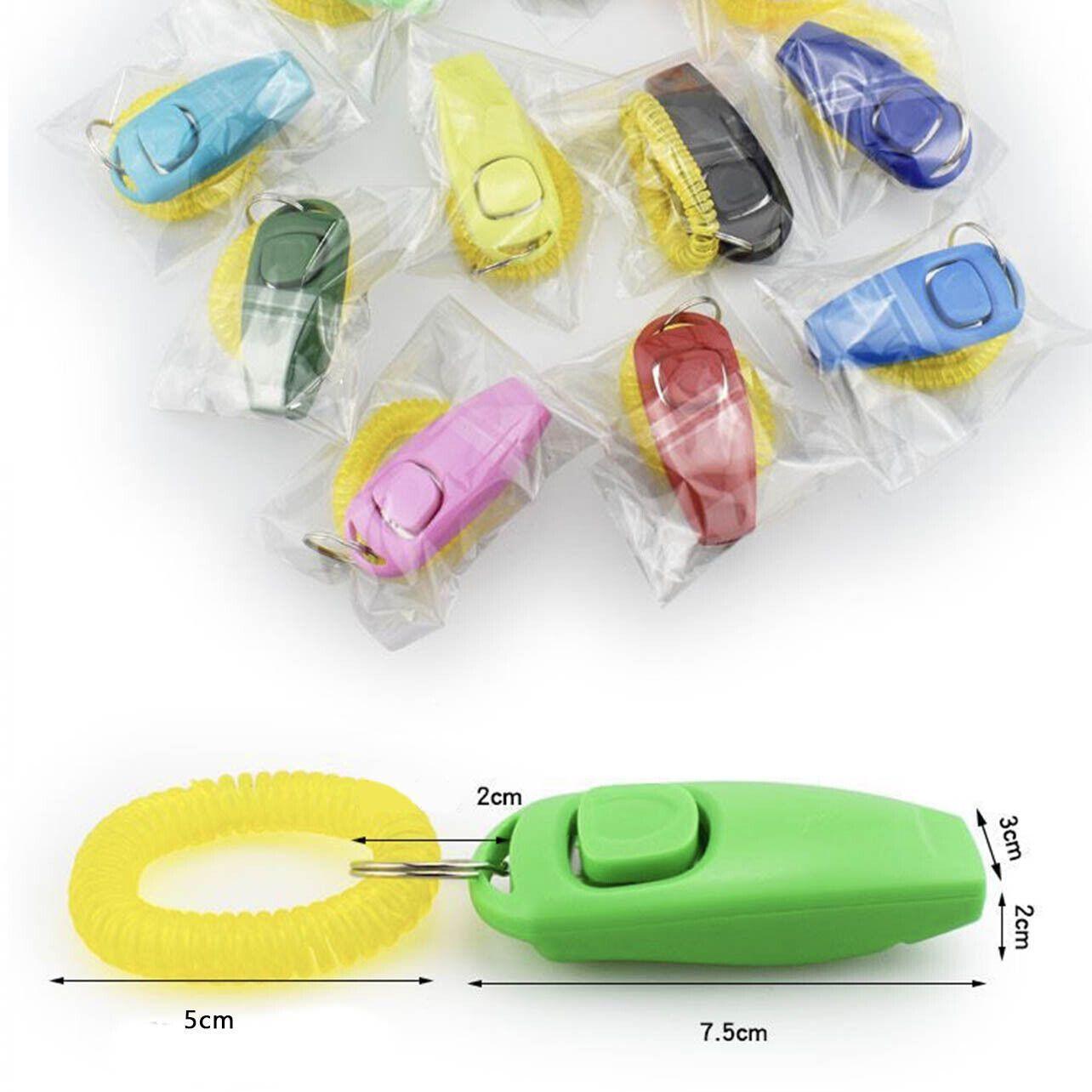 Dog Whistle and Clicker Set for Training Stop Barking Obedience Tool Combo - Light Green V528-LICOLOUR-LIGHTGREEN58660