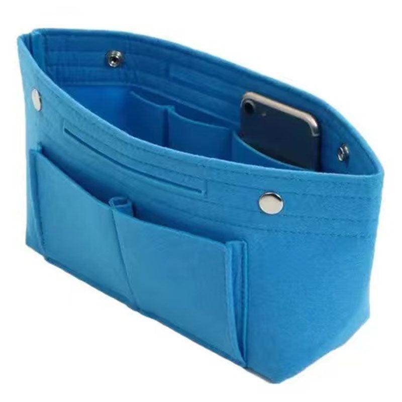 Travel Organiser Handbag Felt Bag Tote Insert Liner Purse Pouch Women 25*16*9Cm - Light Grey V528-LICOLOUR-LIGHTGREY86048