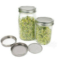 Seed Sprouting Lids Tools Strainer Screen Kits For Wide Mouth Mason Canning Jar - 1SET V528-LIDS-1SET-256301