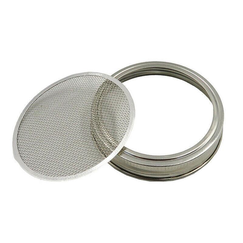 Seed Sprouting Lids Tools Strainer Screen Kits For Wide Mouth Mason Canning Jar - 1SET V528-LIDS-1SET-256301