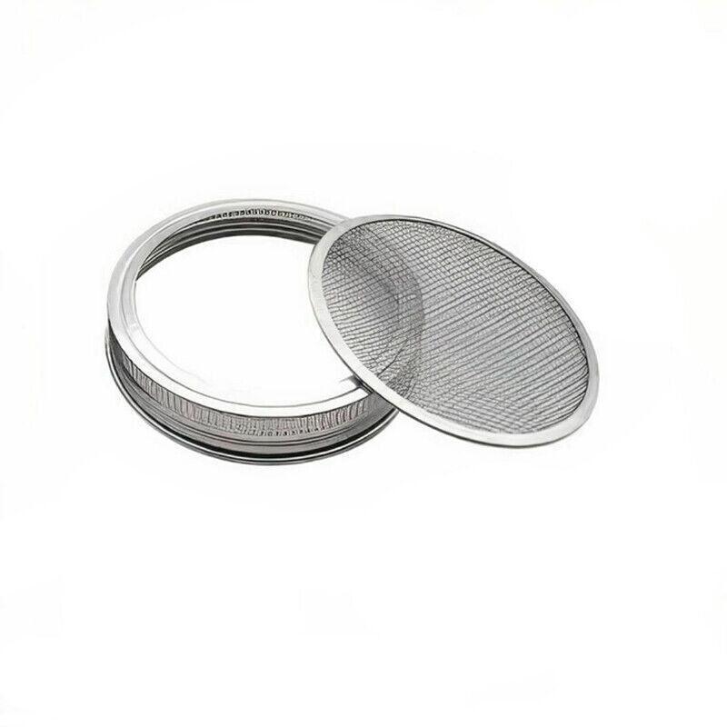 Seed Sprouting Lids Tools Strainer Screen Kits For Wide Mouth Mason Canning Jar - 1SET V528-LIDS-1SET-256301