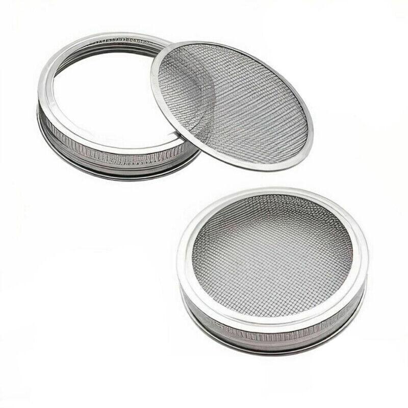 Seed Sprouting Lids Tools Strainer Screen Kits For Wide Mouth Mason Canning Jar - 1SET V528-LIDS-1SET-256301