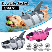 Pet Life Jacket Dog Swim Vest Outdoor Water Gear for Summer Swimming Activities - Grey M V528-LIFE-JACKET-GREY-M-740950