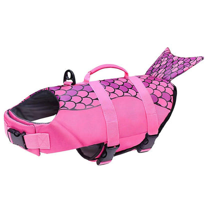 Pet Life Jacket Dog Swim Vest Outdoor Water Gear for Summer Swimming Activities - Pink M V528-LIFE-JACKET-PINK-M-370069