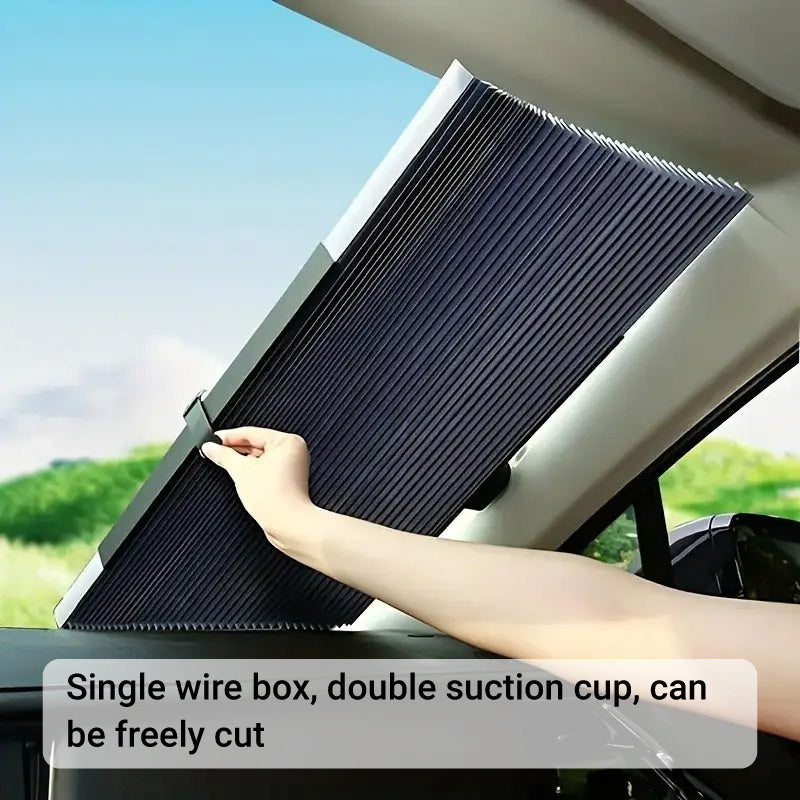Retractable Folding Sunshade Car Curtain Blackout Window Shade Vehicle Sun Block V528-LIGHT-BARRIER-46CM-647726