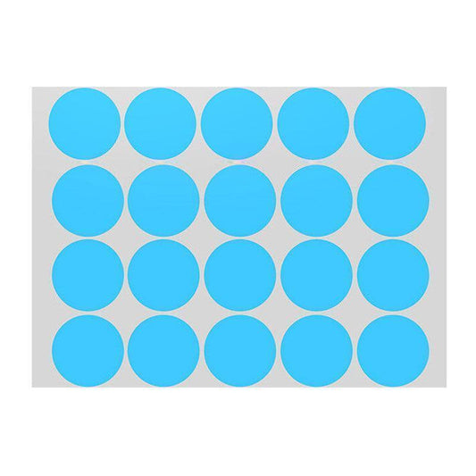 Blue Assorted Sizes Colour Sticker Dots Adhesive Round Labels Circular Spot Scrapbook - 50mm*8 Dots V528-LIGHTBLUE50MM-8DOTS78742