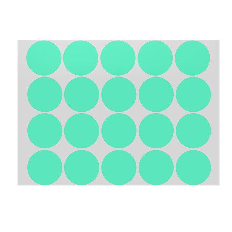 Green Assorted Sizes Colour Sticker Dots Adhesive Round Labels Circular Spot Scrapbook - 100mm*2 Dots V528-LIGHTGREEN-100MM-2DOTS15531