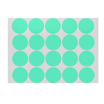 Green Assorted Sizes Colour Sticker Dots Adhesive Round Labels Circular Spot Scrapbook - 100mm*2 Dots V528-LIGHTGREEN-100MM-2DOTS15531
