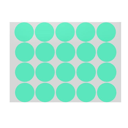 Green Assorted Sizes Colour Sticker Dots Adhesive Round Labels Circular Spot Scrapbook - 13mm*132 Dots V528-LIGHTGREEN-13MM-132DOTS21632