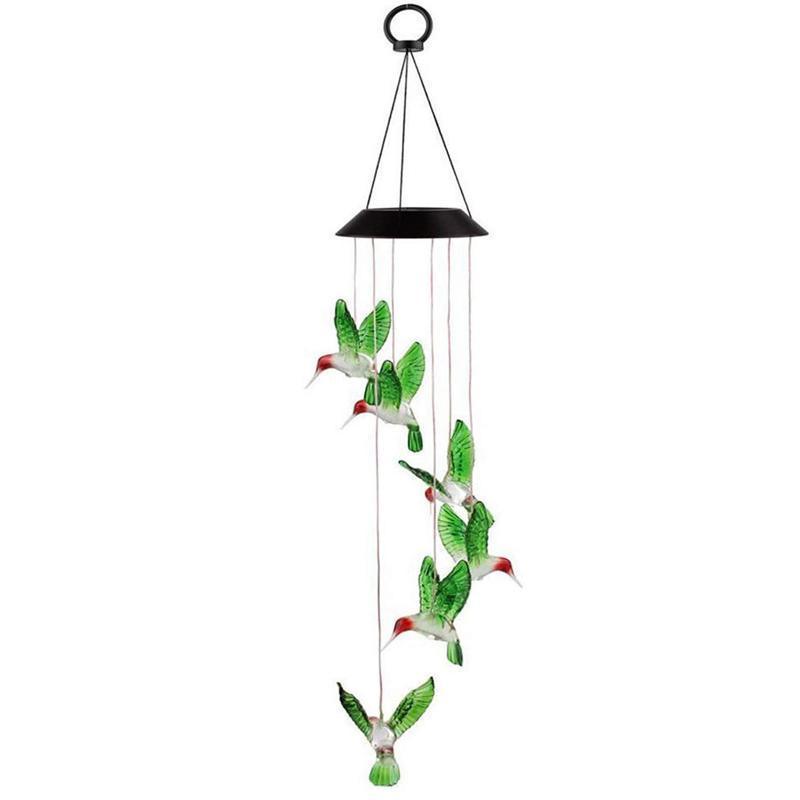 Wind Chimes Solar Powered Led Lights Changing Hanging Garden Yard Outdoor Decor - Dragonfly V528-LIGHTS-DRAGONFLY-639976