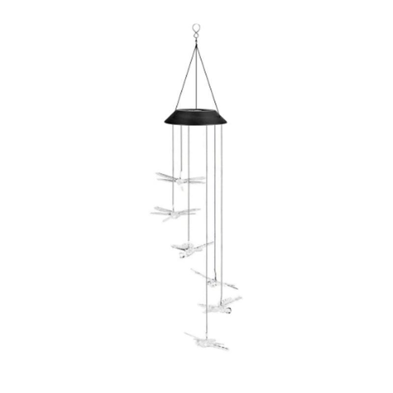 Wind Chimes Solar Powered Led Lights Changing Hanging Garden Yard Outdoor Decor - Dragonfly V528-LIGHTS-DRAGONFLY-639976