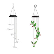Wind Chimes Solar Powered Led Lights Changing Hanging Garden Yard Outdoor Decor - Hummingbird V528-LIGHTS-HUMMINGBIRD-107105