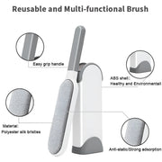 Pet Hair Remover Brush Reusable Static Lint Cleaner Clothes Carpet Sofa Bedding - Grey V528-LINT-ROLLER-GREY-411705