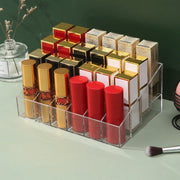 3pcs Transparent Lipstick Organizer Cosmetic Holder Storage Box for Makeup V528-LIPSTICK-STORAGE-24-3PCS-899035