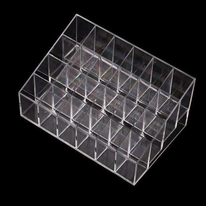 3pcs Transparent Lipstick Organizer Cosmetic Holder Storage Box for Makeup V528-LIPSTICK-STORAGE-24-3PCS-899035