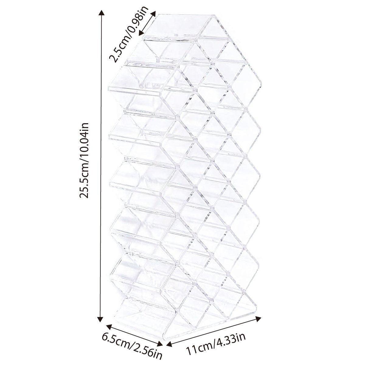 Fish Shaped Vertical Lipstick Storage Display Rack Cosmetic Organizer Holder Box V528-LIPSTICK-STORAGE-RACK-28-131321