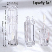 10pcs 3ml Transparent Lip Gloss Tubes Small Capacity Lip Glaze Containers V528-LIPSTICK-TUBE-10PCS-612523