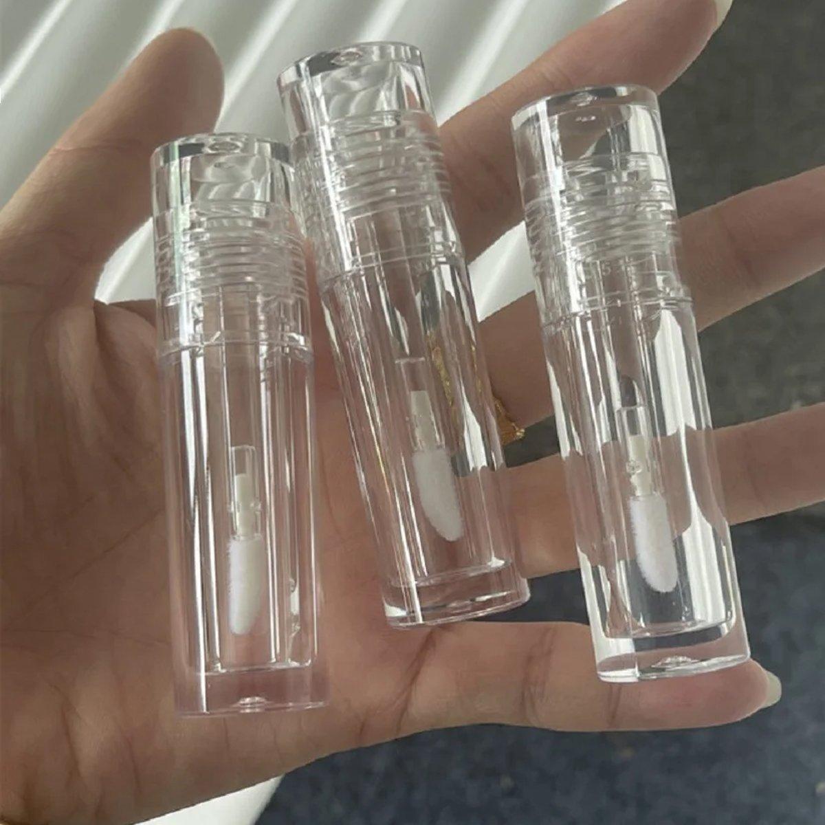 10pcs 3ml Transparent Lip Gloss Tubes Small Capacity Lip Glaze Containers V528-LIPSTICK-TUBE-10PCS-612523