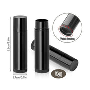 50pcs Lip Glaze Tubes Round Refillable PP Material Lip Balm Containers Red Tube - White V528-LIPSTICK-TUBE-50PCS-WHITE-811203