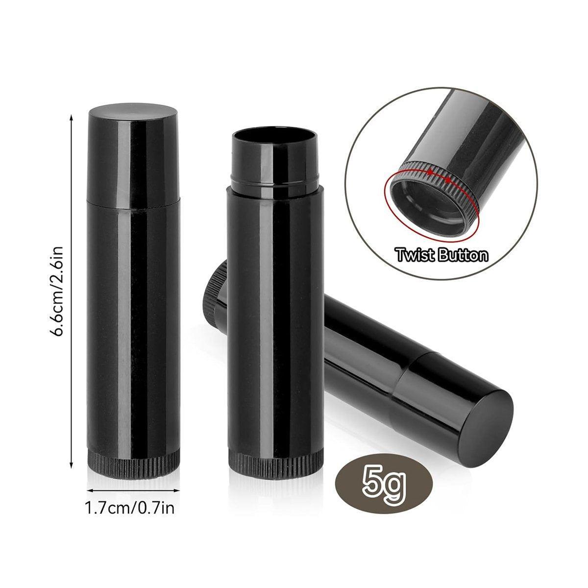 50pcs Lip Glaze Tubes Round Refillable PP Material Lip Balm Containers Red Tube - White V528-LIPSTICK-TUBE-50PCS-WHITE-811203
