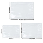 Plastic Bags 100PCS Transparent Zip Lock Clear Resealable Storage Packaging - 15x22cm