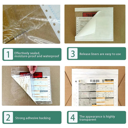 Plastic Bags 100PCS Transparent Zip Lock Clear Resealable Storage Packaging - 15x22cm V528-LIST-100PCS-150-220-169070