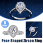 Sparkling Pear Shaped Zircon Cluster Ring Pear Shape Engagement Women Gift - 5 V528-LK56-5-659478