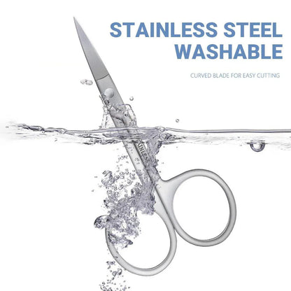 Eyebrow Trimming Scissors Eyelash Nose Hair Cutter Manicure Tweezers V528-LML-A0402-343687