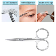 Eyebrow Trimming Scissors Eyelash Nose Hair Cutter Manicure Tweezers V528-LML-A0402-343687