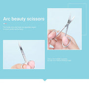 Eyebrow Trimming Scissors Eyelash Nose Hair Cutter Manicure Tweezers V528-LML-A0402-343687