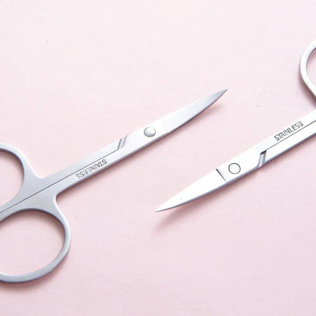 Eyebrow Trimming Scissors Eyelash Nose Hair Cutter Manicure Tweezers V528-LML-A0402-343687