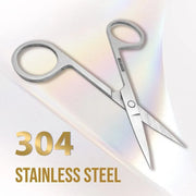 Eyebrow Trimming Scissors Eyelash Nose Hair Cutter Manicure Tweezers V528-LML-A0402-343687