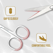 Eyebrow Trimming Scissors Eyelash Nose Hair Cutter Manicure Tweezers V528-LML-A0402-343687