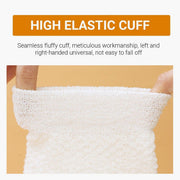 Bath Gloves Exfoliating Scrubbing Mitt Shower Cleaning Body Wash Supplies V528-LML-C167-WHITE-463676